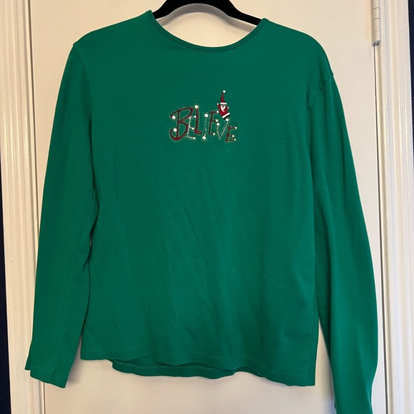 Tops - Santa Believe Top- Size XL
